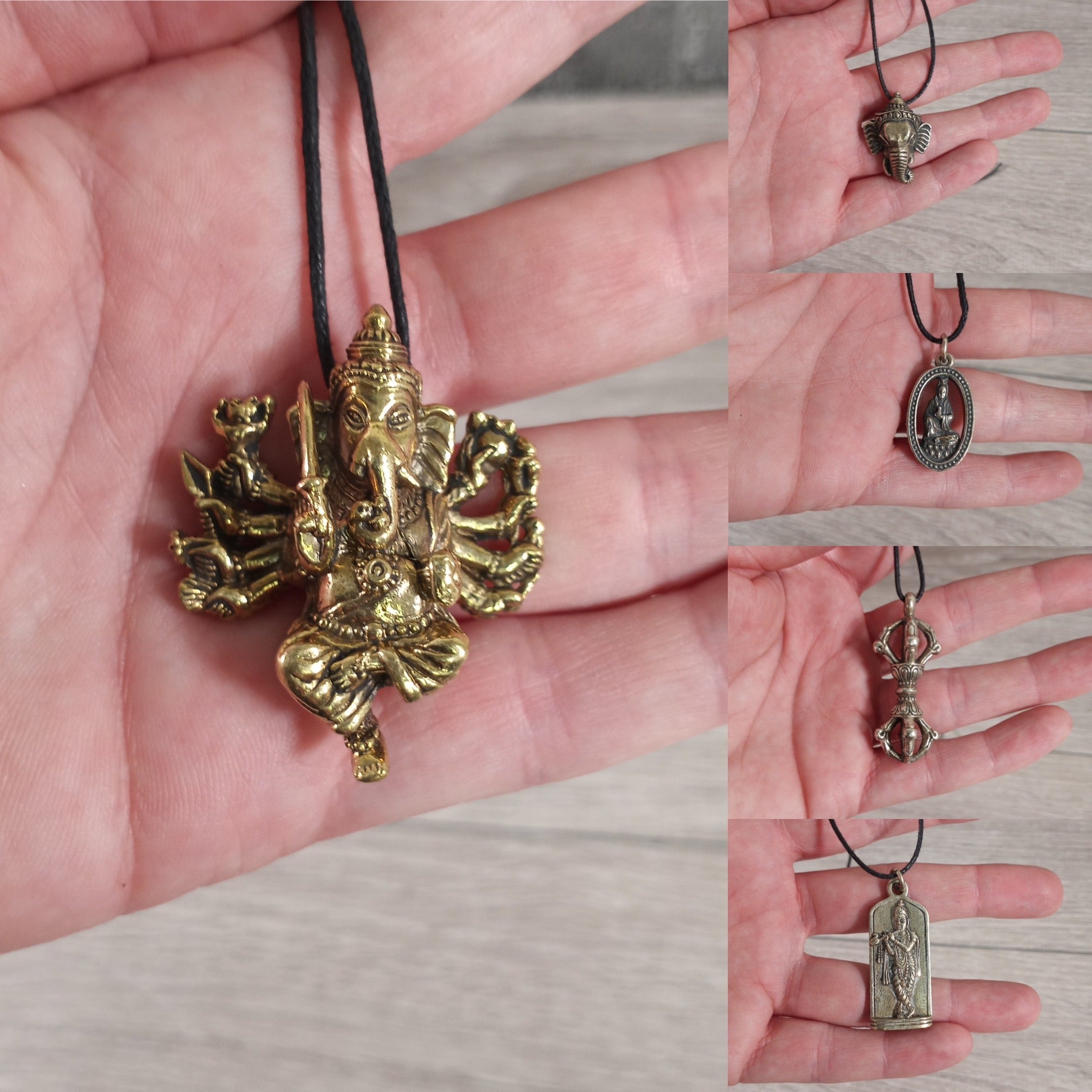 Pot Metal Pendants Tibetan Style Deity