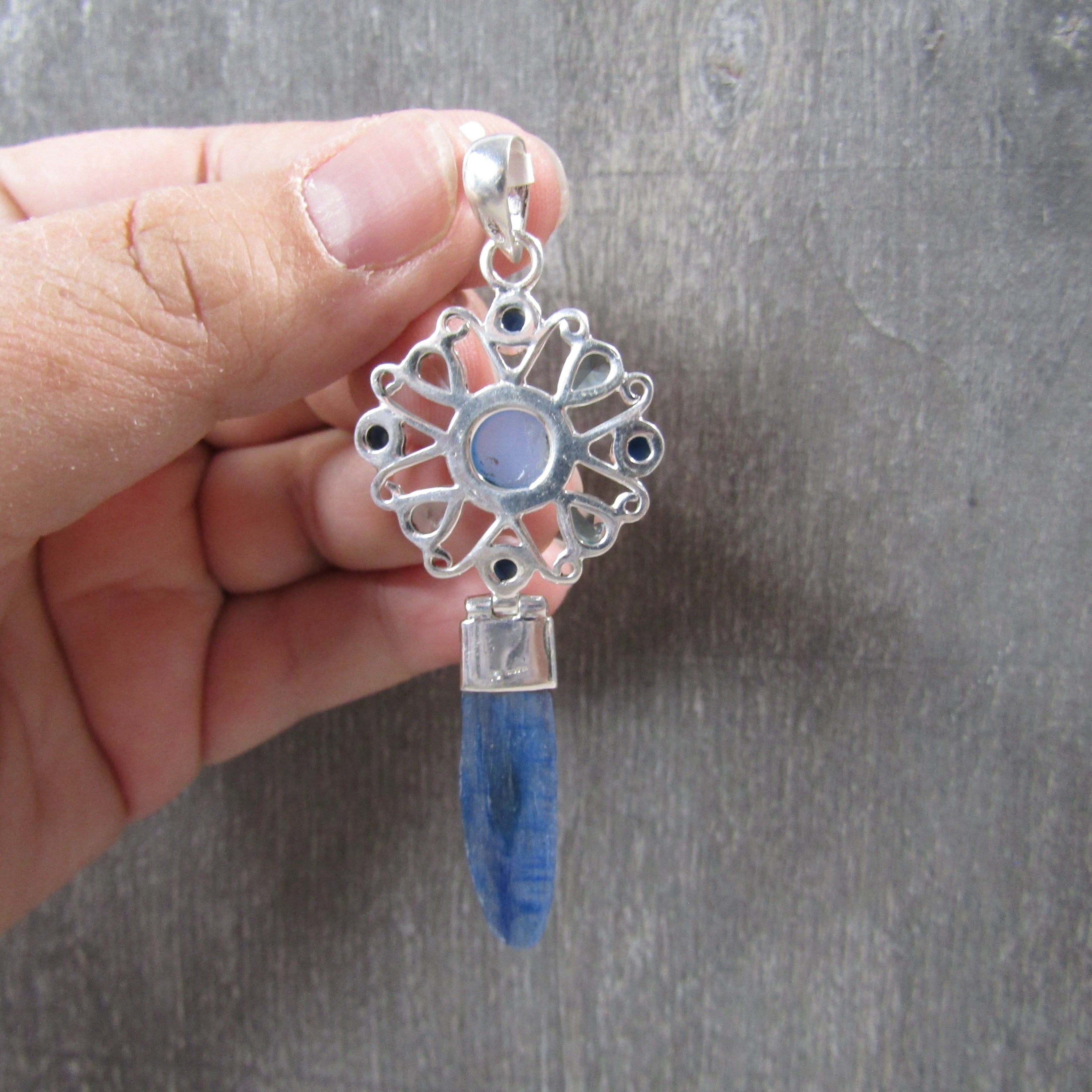 Kyanite Sterling Silver Pendants