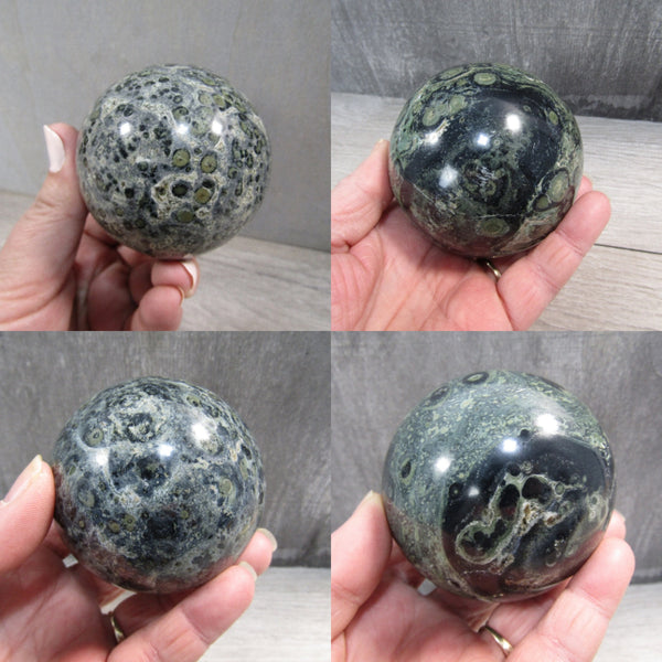 Kambaba Jasper Sphere Large Display Size