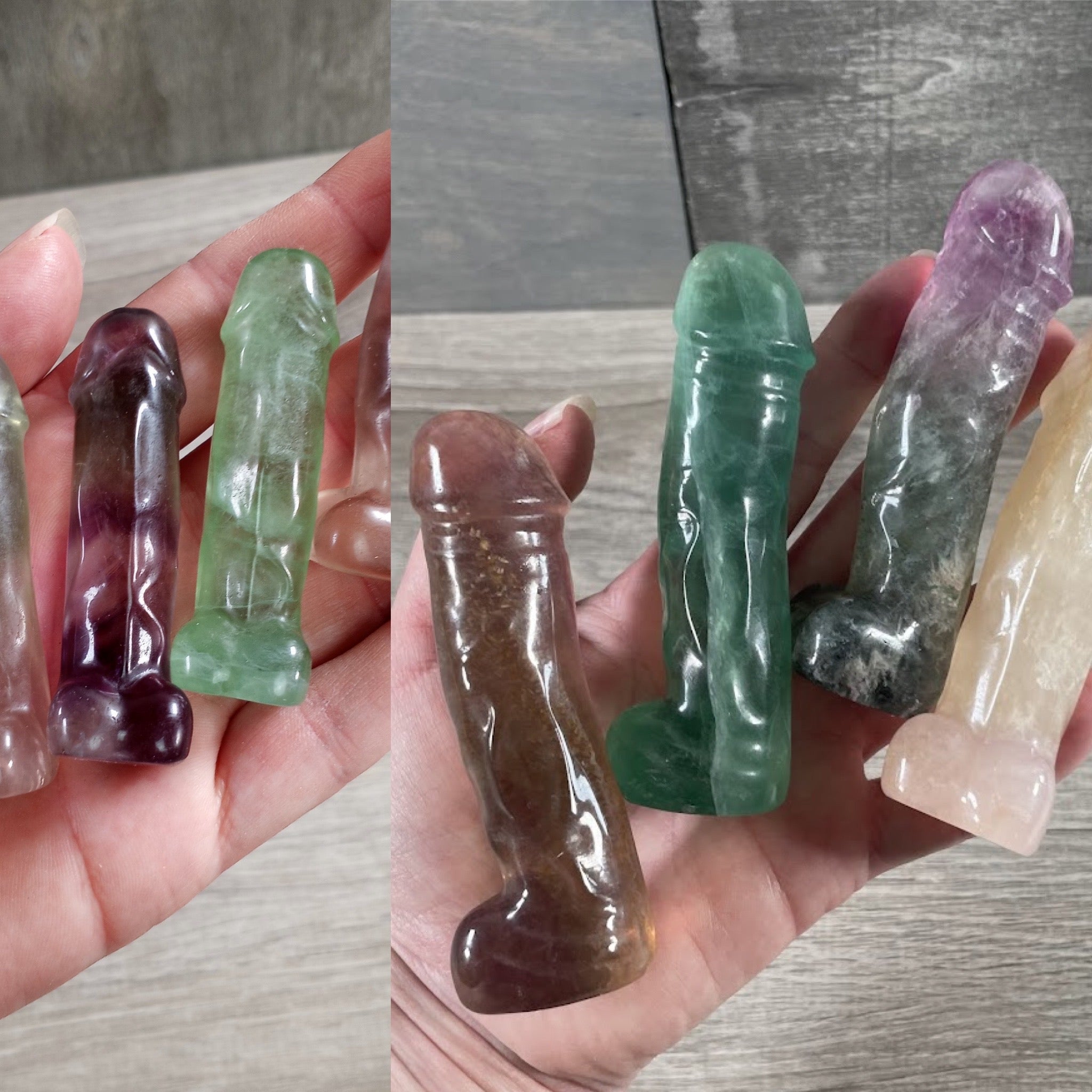 Wholesale gemstone penis carvings for metaphysical shops