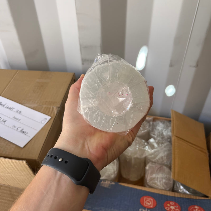 Selenite Round Lamps 15 cm Box of 12