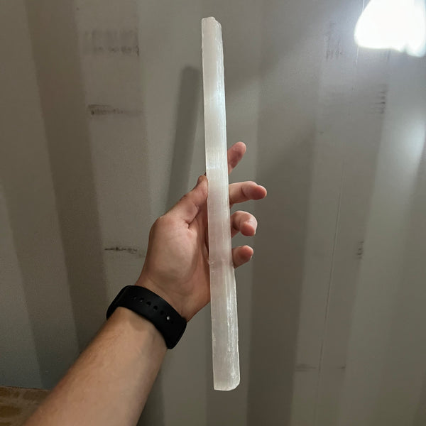 Selenite Stick/Wand 40cm Box: 20kg