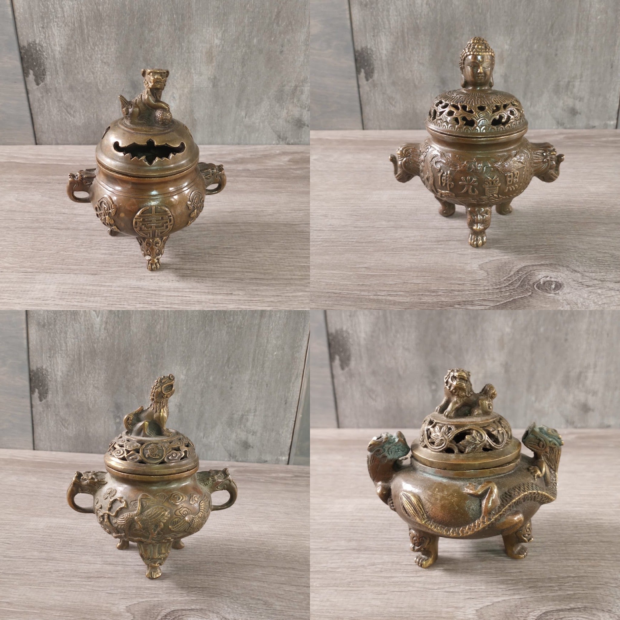 Metal Incense Burner for Cone and Stick