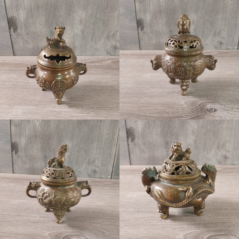 Metal Incense Burner for Cone and Stick