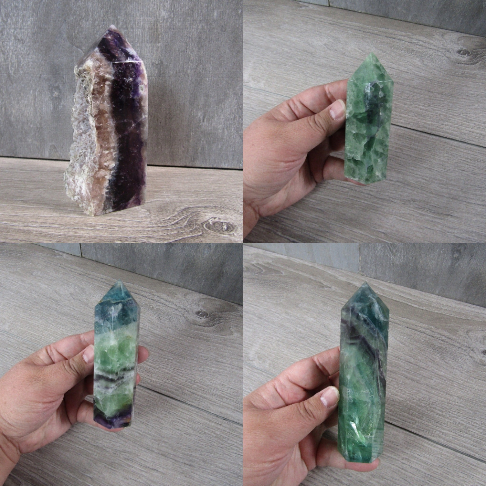 Fluorite Obelisk Large Display