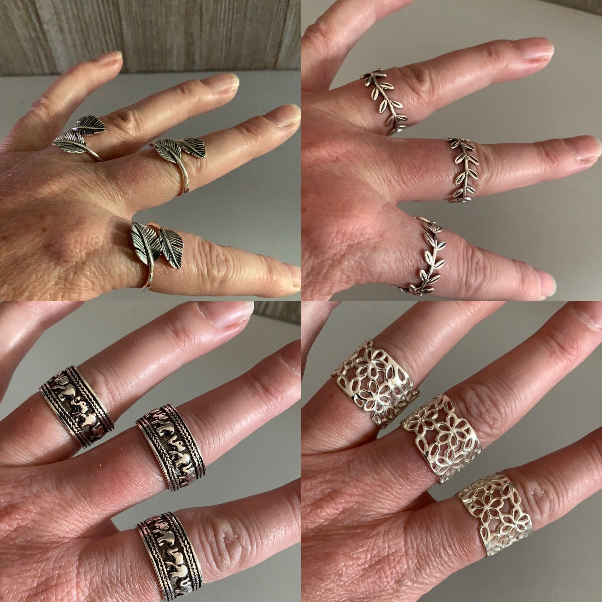 Sterling Silver Rings Elemental Styles