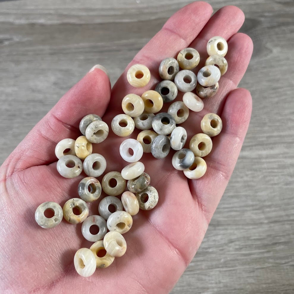 Crazy Lace Agate wholesale gemstone spacer beads for handmade jewelry and beading supplies