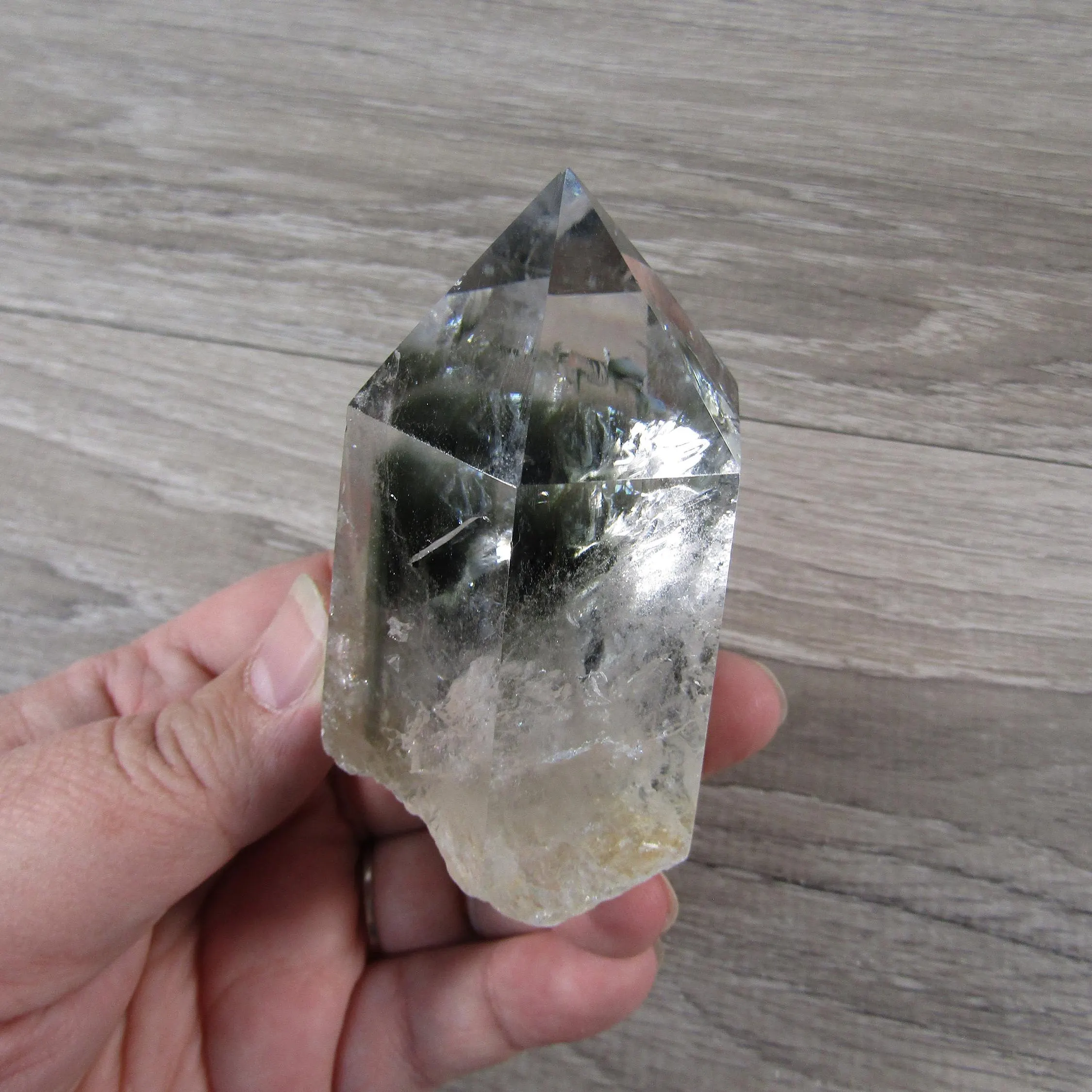 Chlorite Garden Phantom Quartz Large Display Specimen