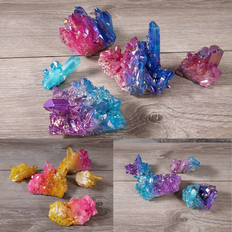 Quartz Color Clusters by the 2 pound Lot