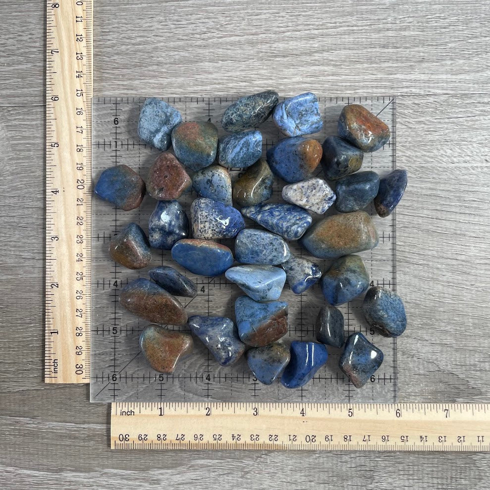 Dumortierite Tumbled Stones – 1 lb Bulk Lot for Crystal Shops, Reiki & Metaphysical Retail