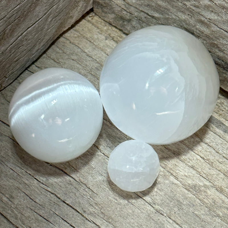 Selenite Sphere in Assorted Sizes