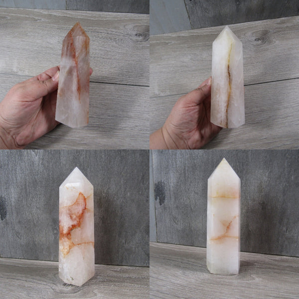 Red Hematoid Quartz Obelisk Large Display Size