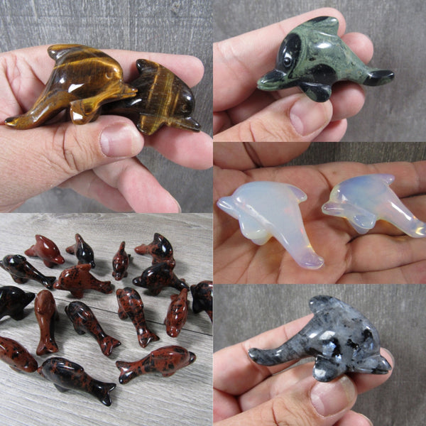 Gemstone Dolphin Medium Figurine