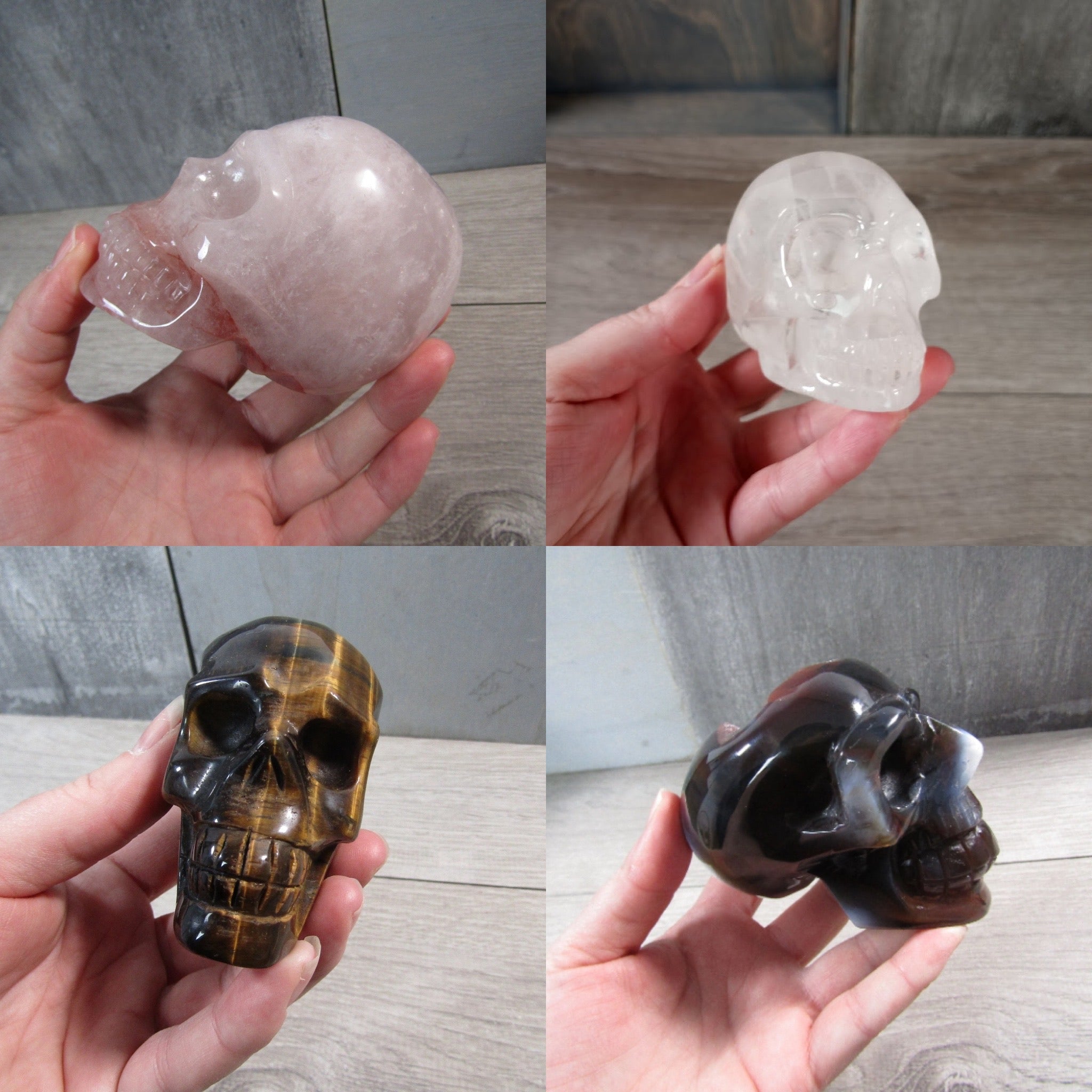 Gemstone Skull Large Display Size