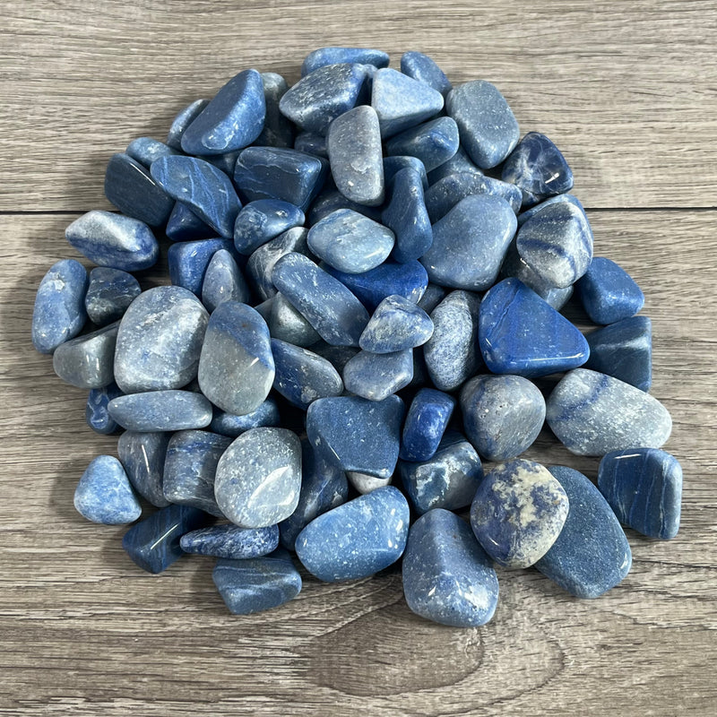 Blue Quartz Tumbled 1 Kilo Lot