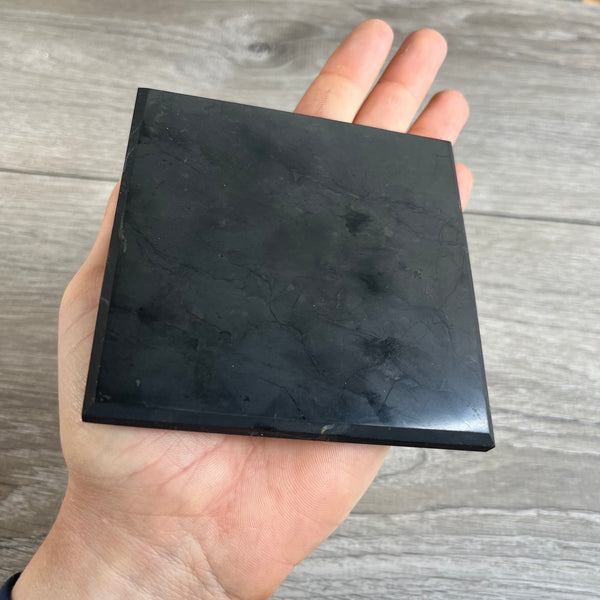 4 inch by 4 inch Shungite charging plate flat tile