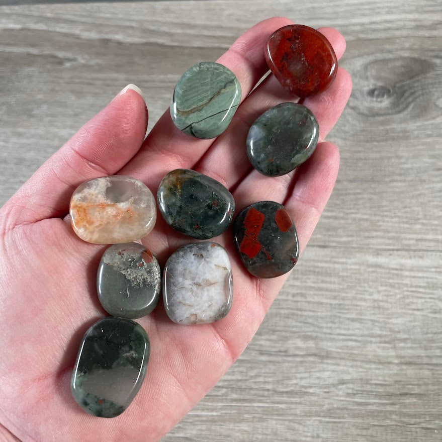 Bulk Gemstone Oval Flat Disks for Crystal Shops, Reiki, Chakra & Metaphysical Retail