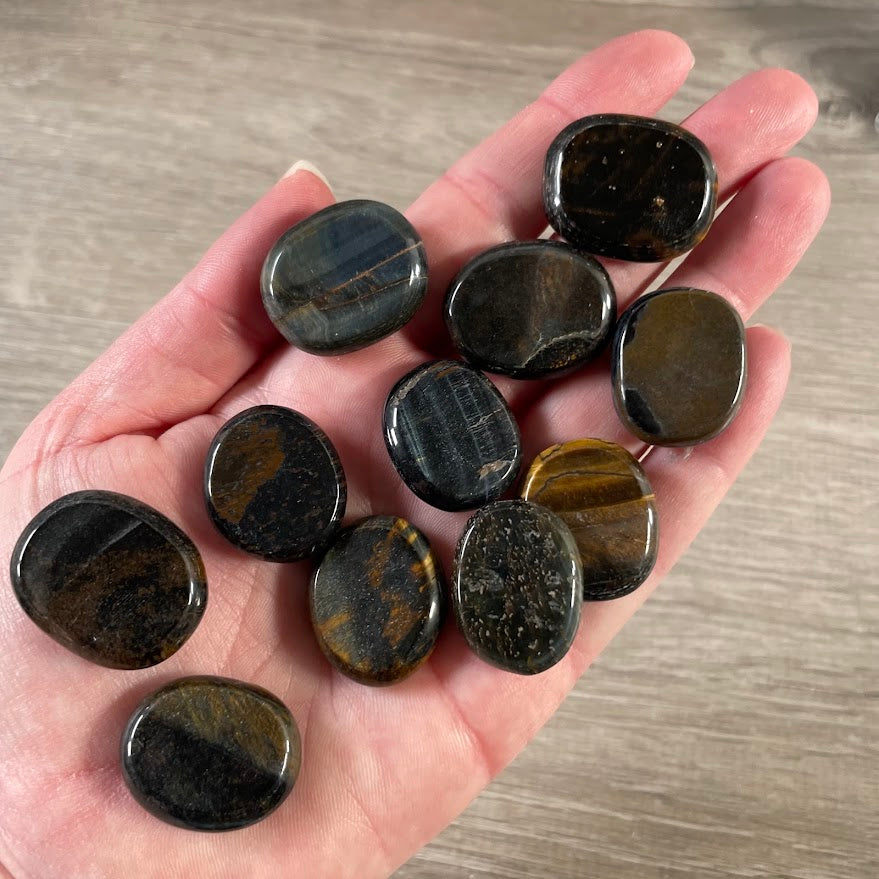 Bulk Gemstone Oval Flat Disks for Crystal Shops, Reiki, Chakra & Metaphysical Retail