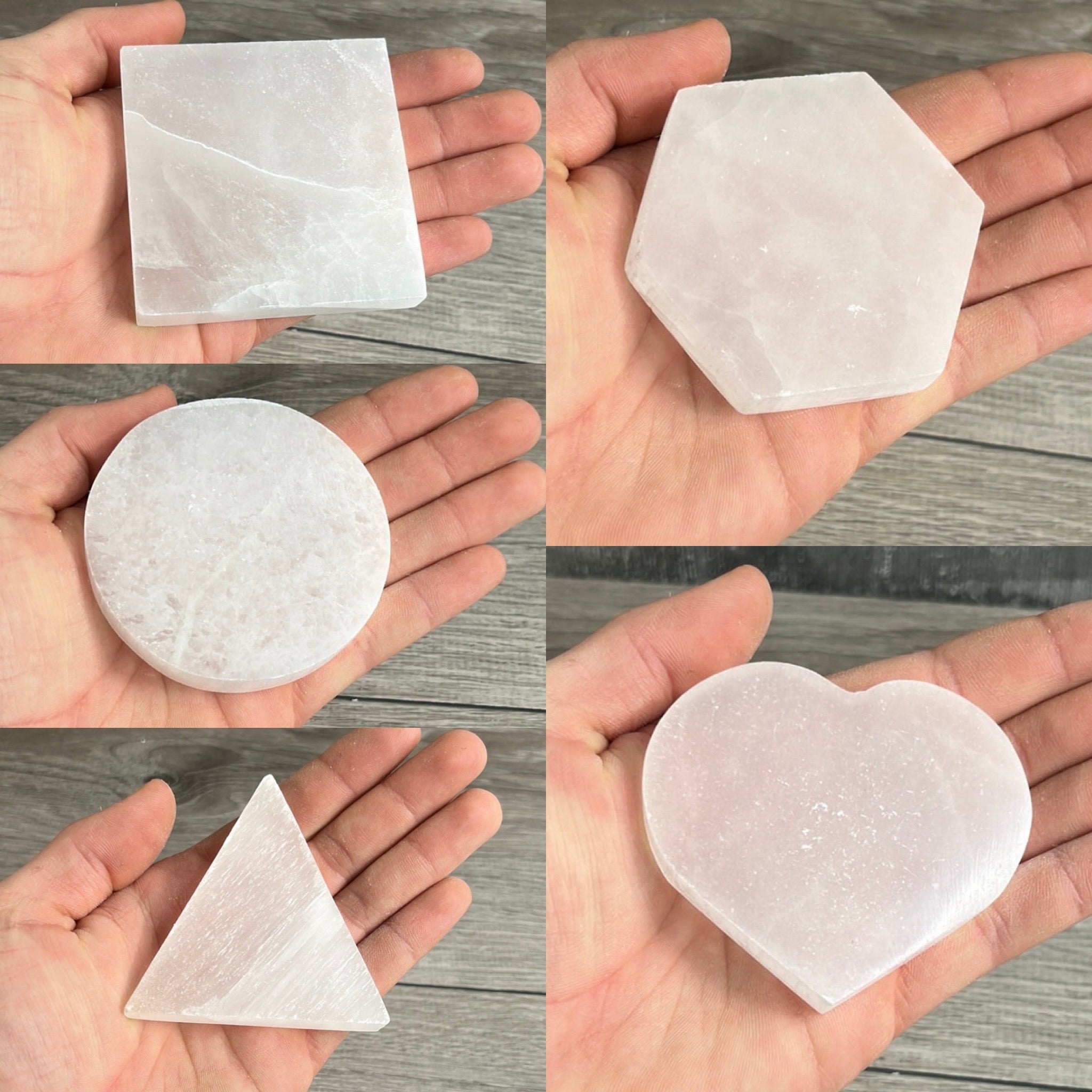 Selenite Charging Plates