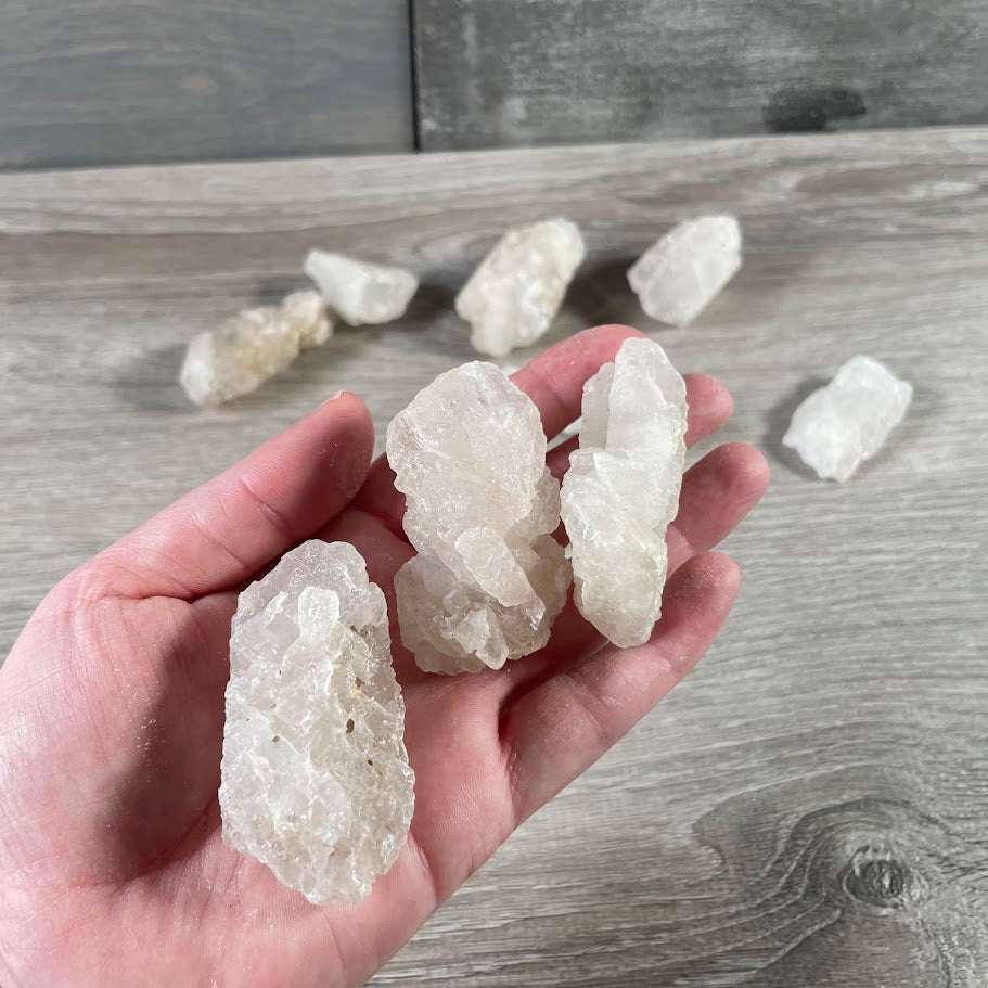 Ice Quartz crystals 1lb bulk lot for metaphysical shops