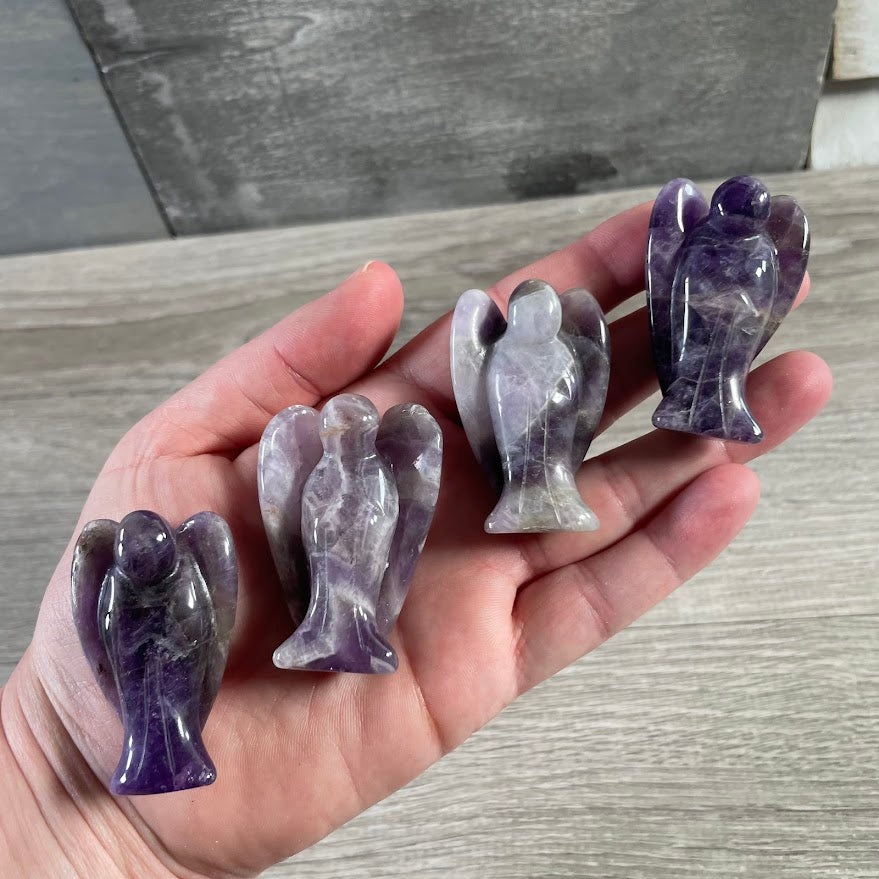 Gemstone Angel Figurine Medium - Gift Shops & Crystal Shops