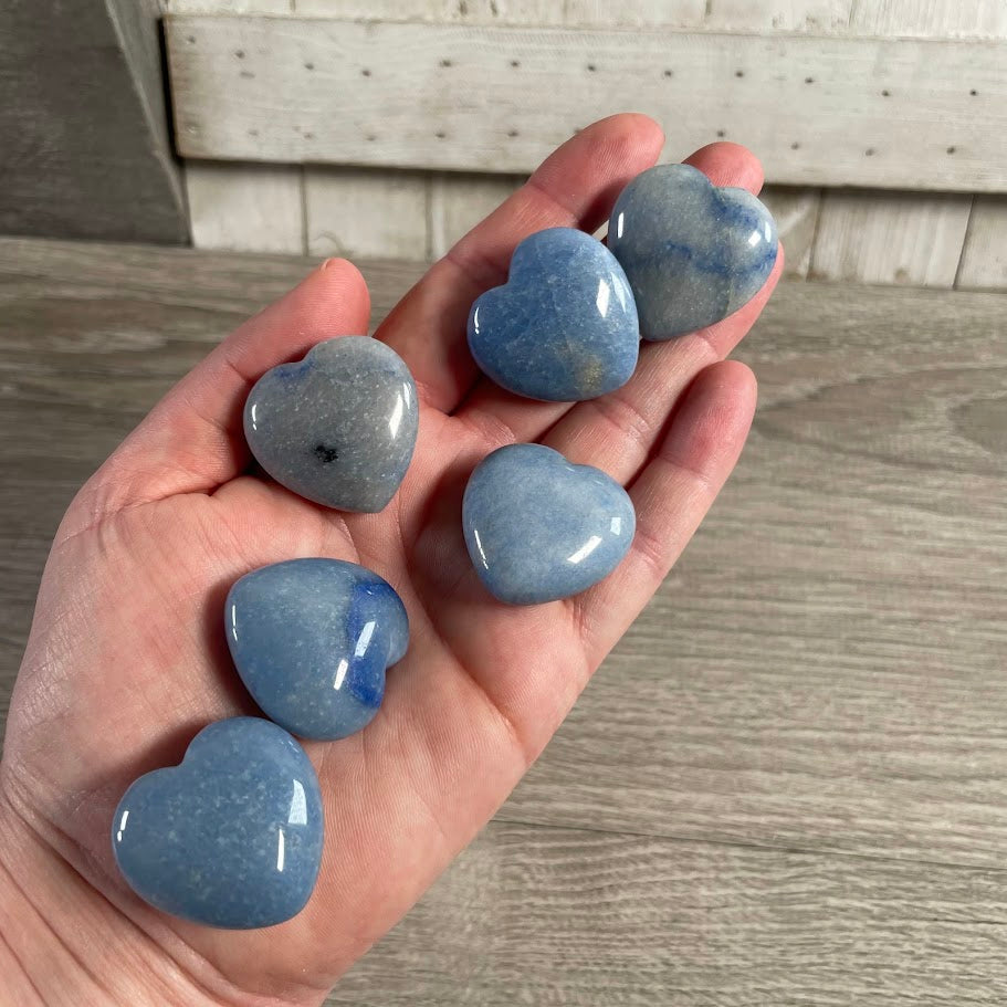 Gemstone Hearts in Assorted Stones & Sizes – Carved Crystal Hearts