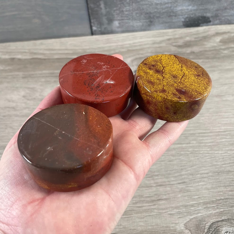 Large Polished Gemstone Crystal Disks – Flat Round Stones Wholesale