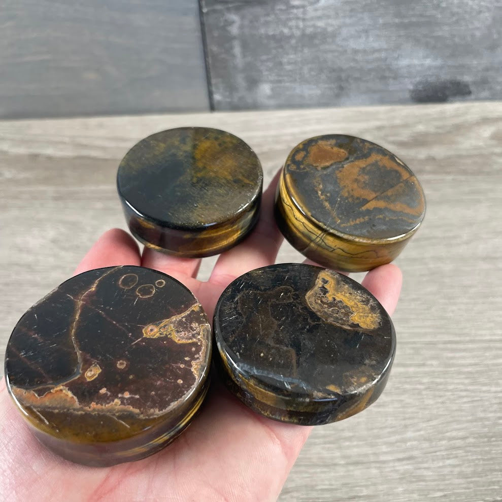 Large Polished Gemstone Crystal Disks – Flat Round Stones Wholesale