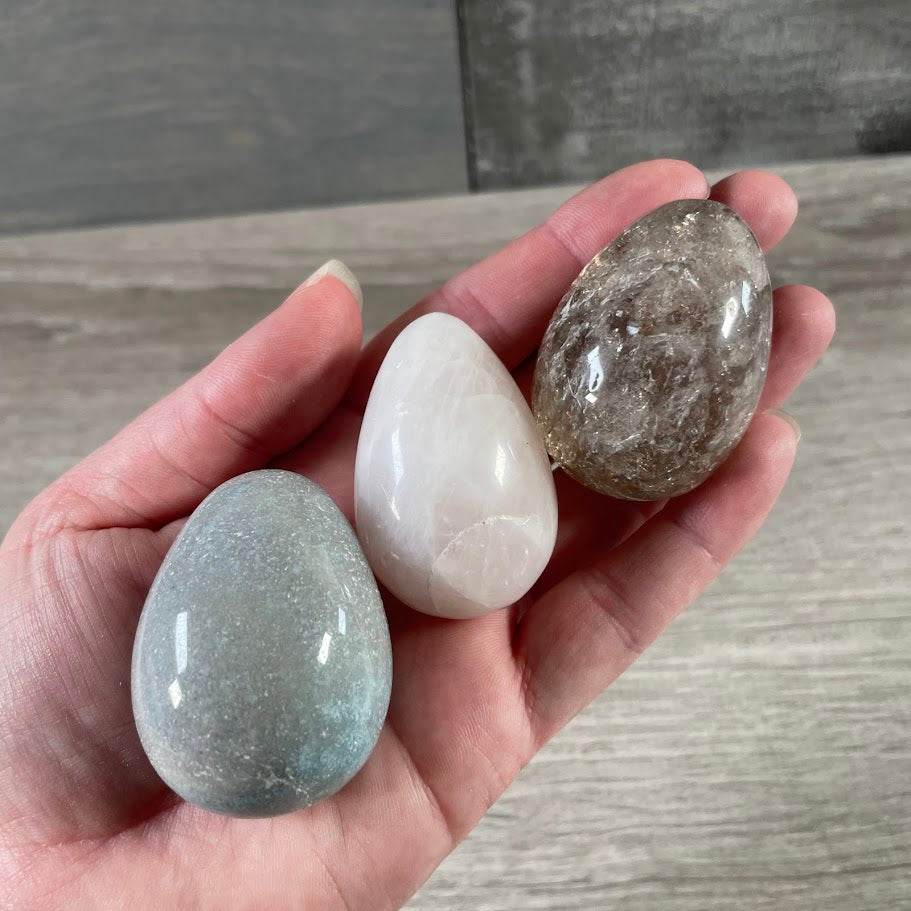 Crystal Eggs Assorted  – Brazilian  Wholesale Gemstone Eggs