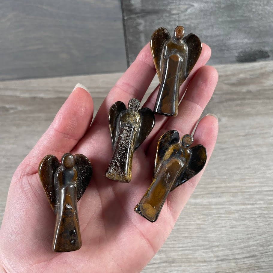 Brazilian hand-carved angel figurine wholesale product photo