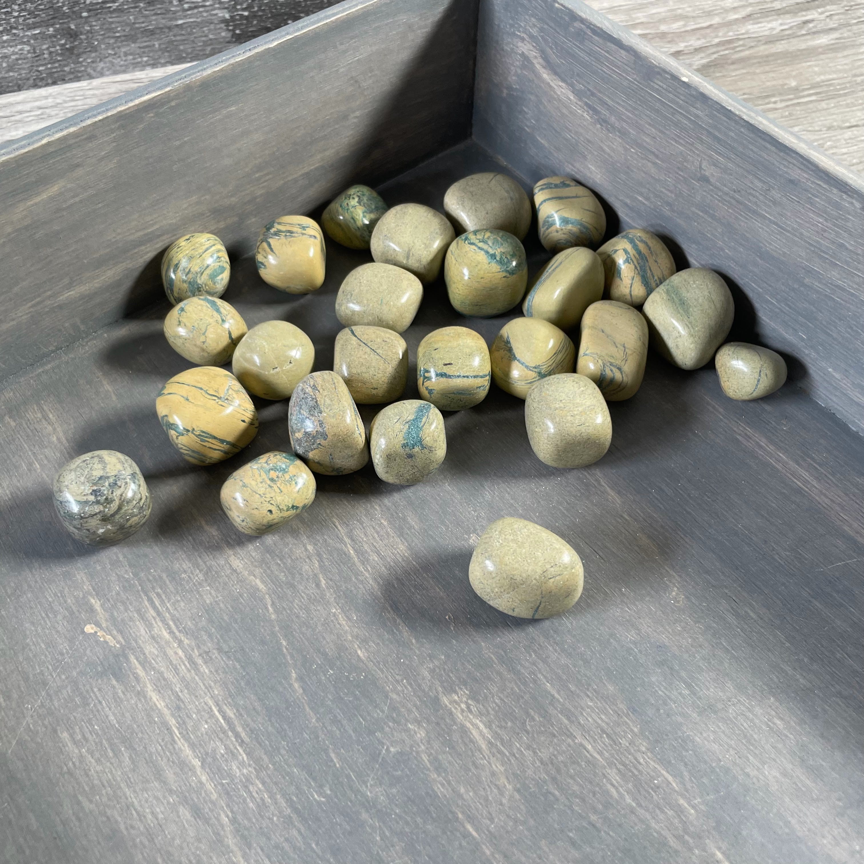 Banded Jasper tumbled gemstones for wholesale metaphysical shop inventory