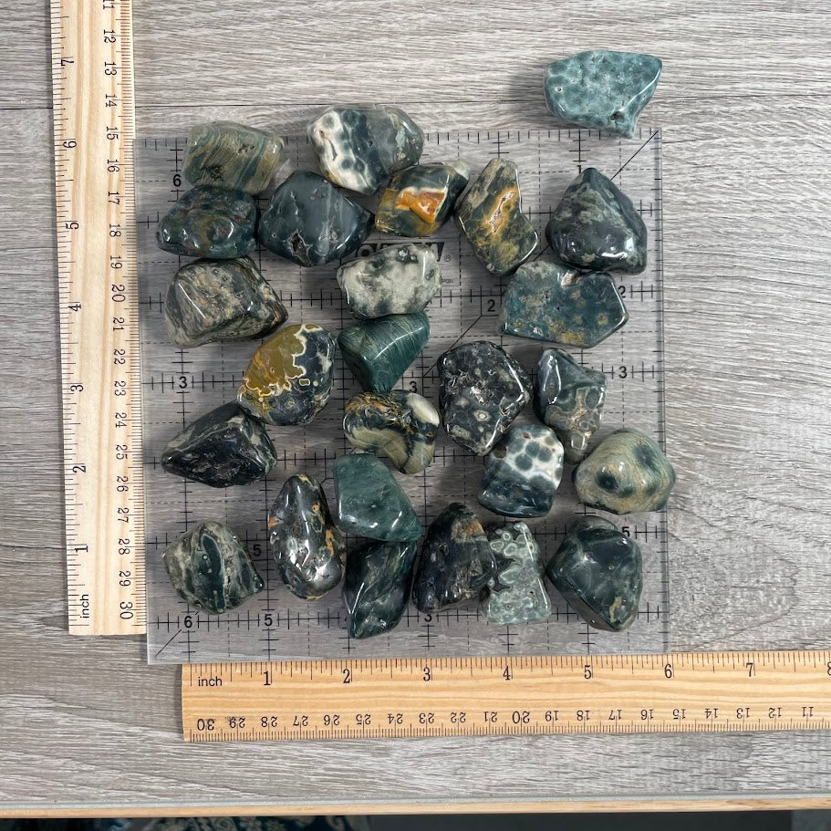 tumbled stones wholesale, ocean jasper 