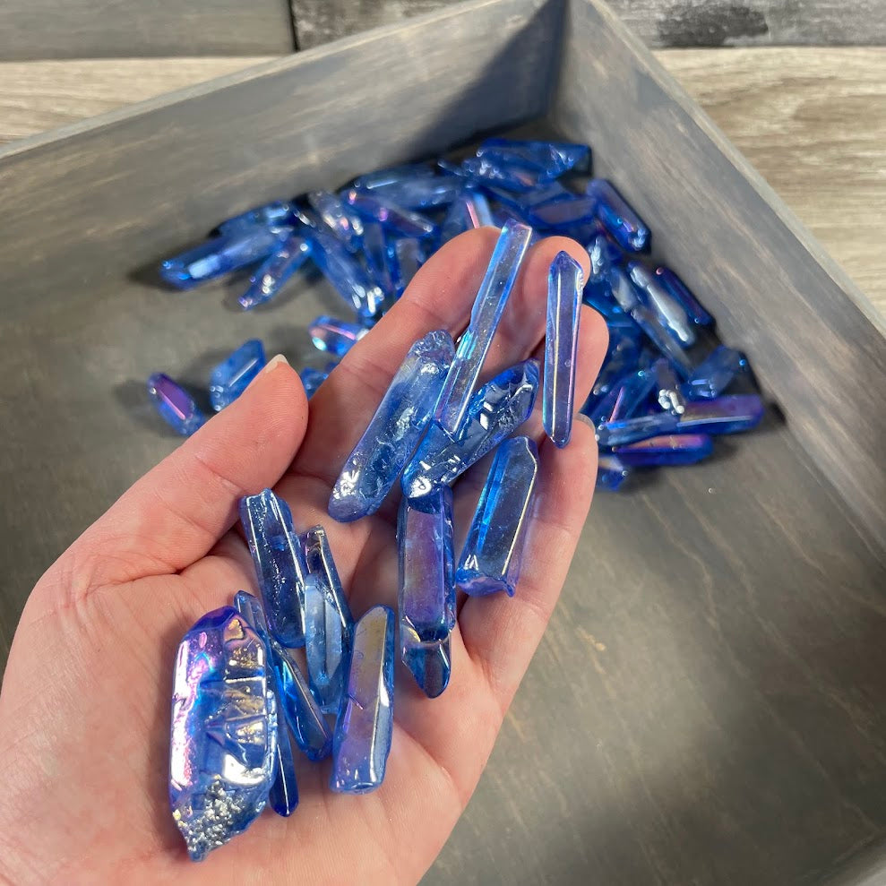 Aura Quartz Points 1 lb bulk wholesale lot