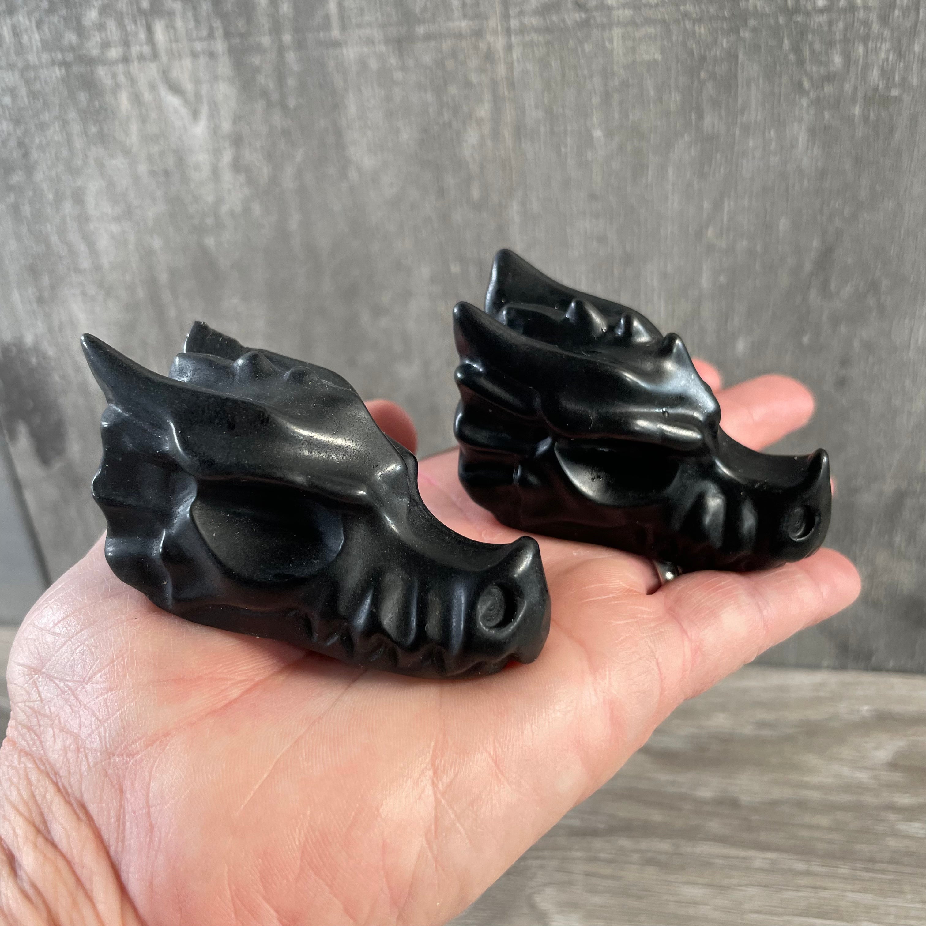 Gemstone 2.5 inch Dragon Skulls