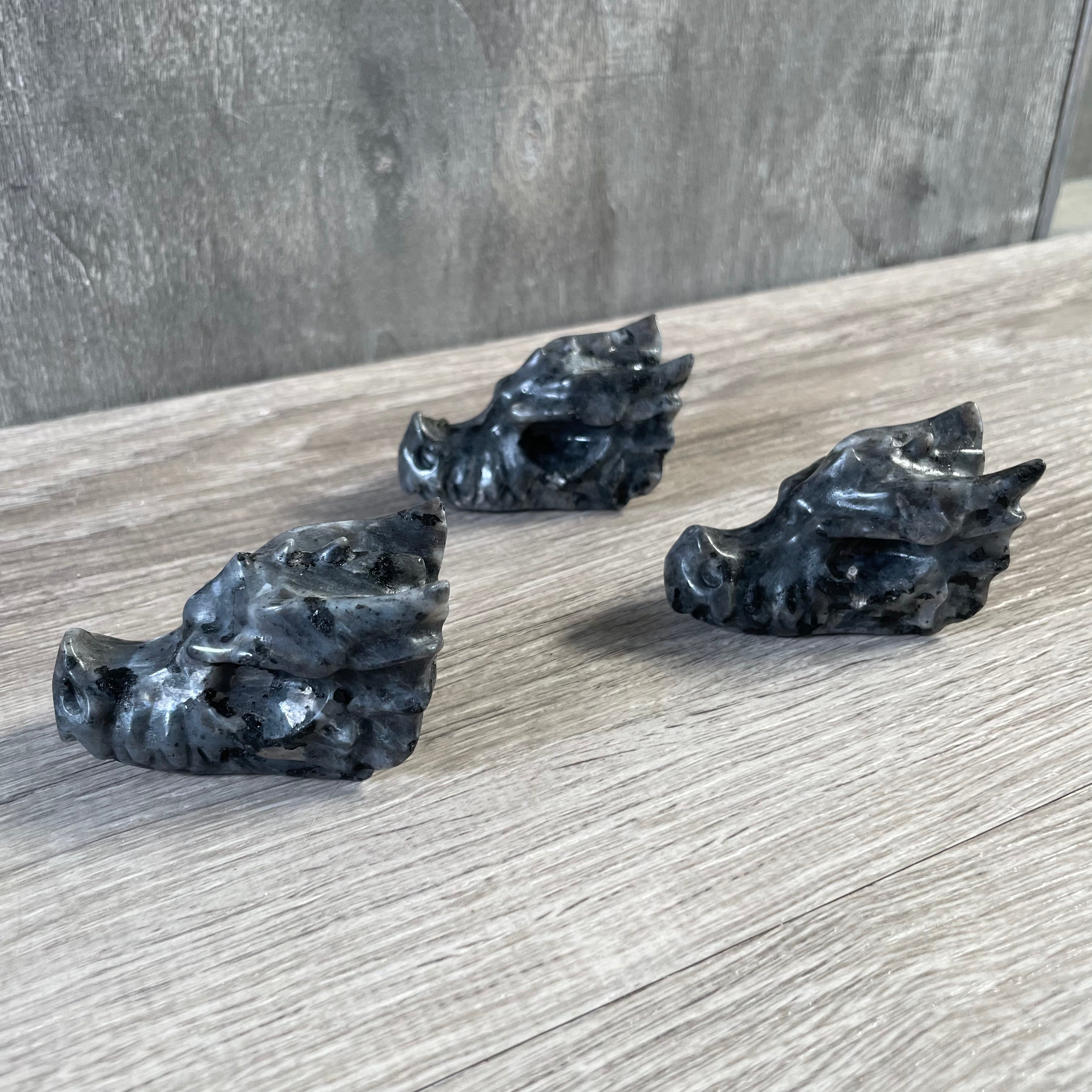 Gemstone 2.5 inch Dragon Skulls