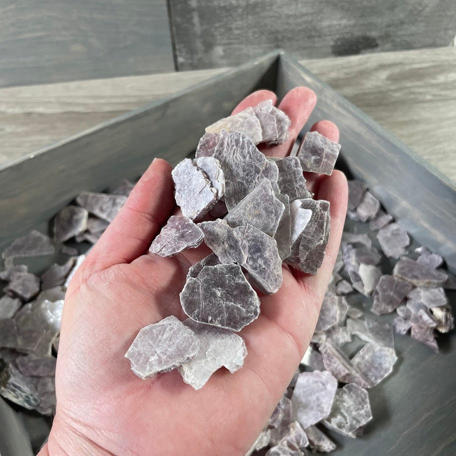 Wholesale Lepidolite raw chunks bulk 1 kilo bag