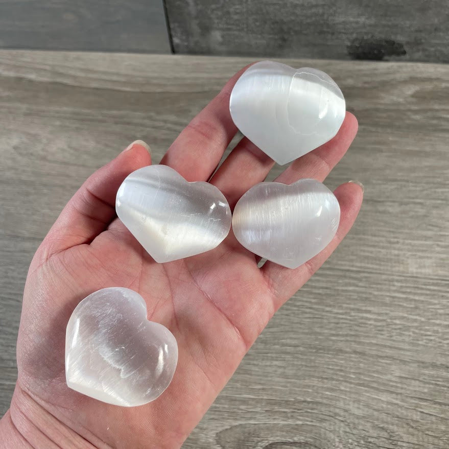 Selenite Heart Wholesale –  Crystal Hearts for Energy Cleansing