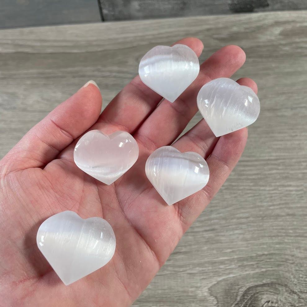 Selenite Heart Wholesale –  Crystal Hearts for Energy Cleansing