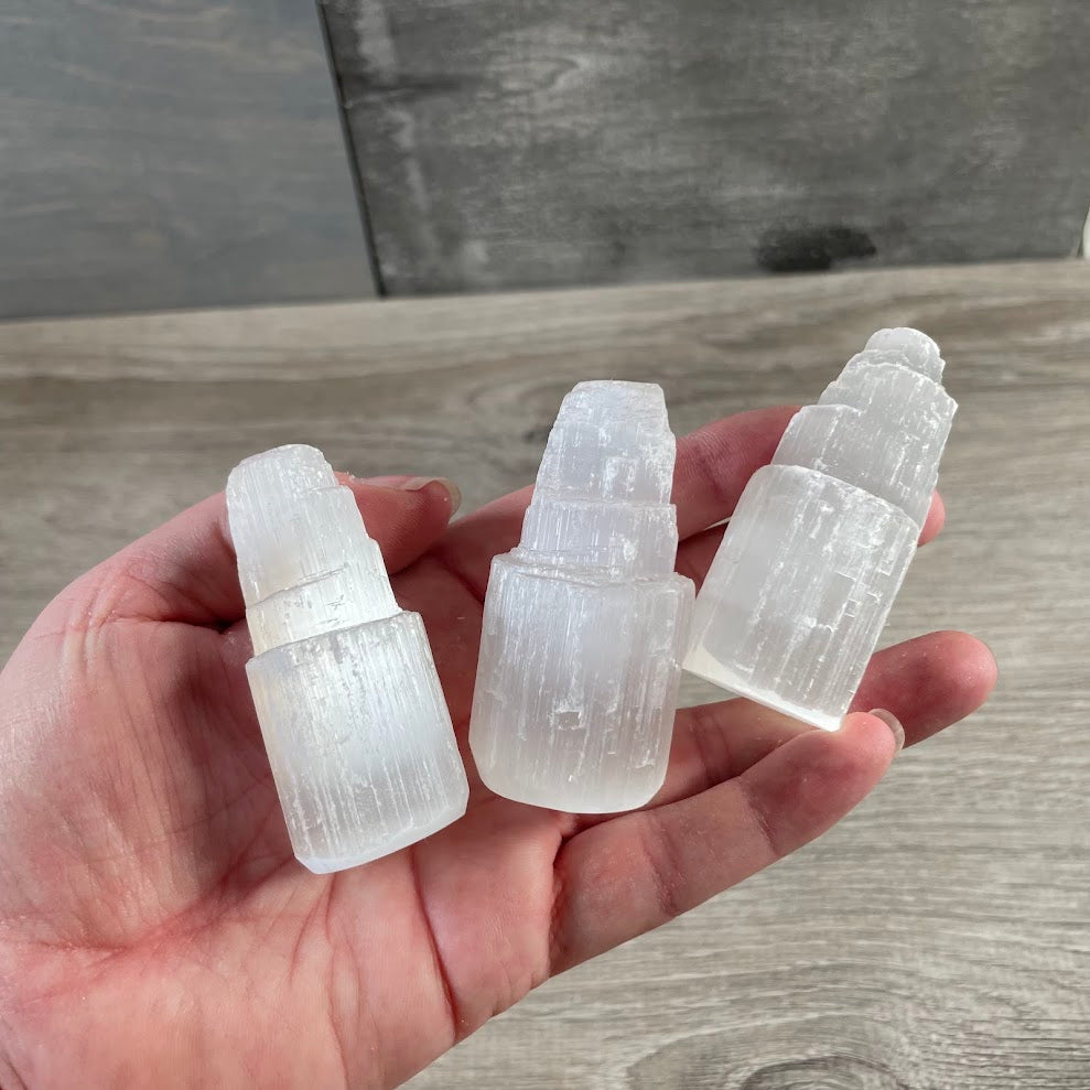 Wholesale selenite obelisk tower crystal 