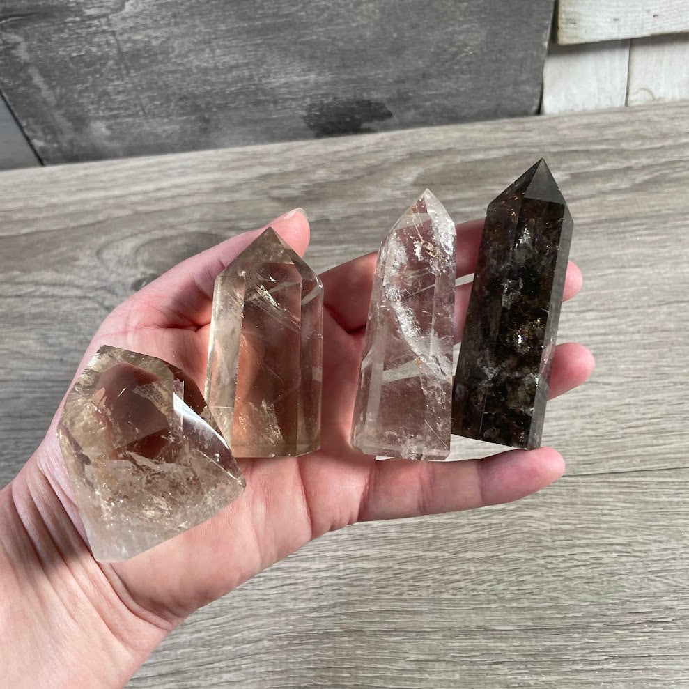 Brazilian Crystal Obelisks Wholesale by Ounce