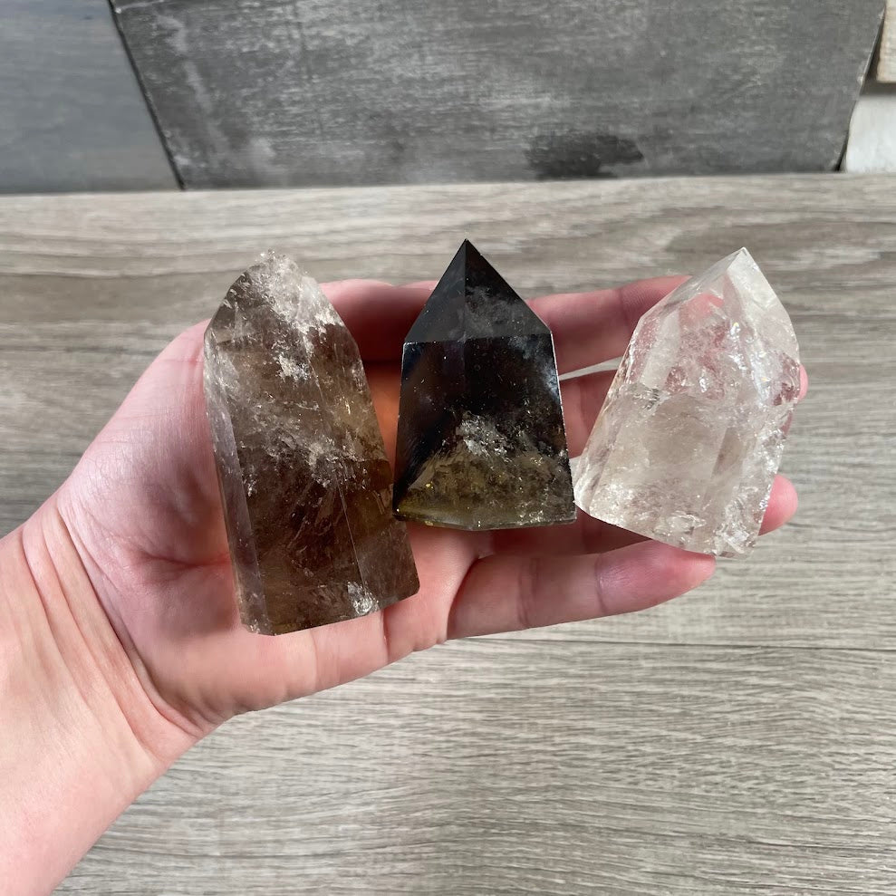 Brazilian Crystal Obelisks Wholesale by Ounce