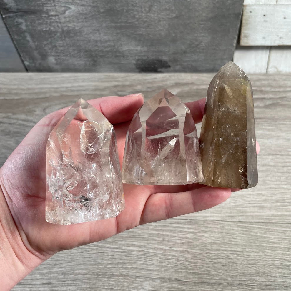 Brazilian Crystal Obelisks Wholesale by Ounce