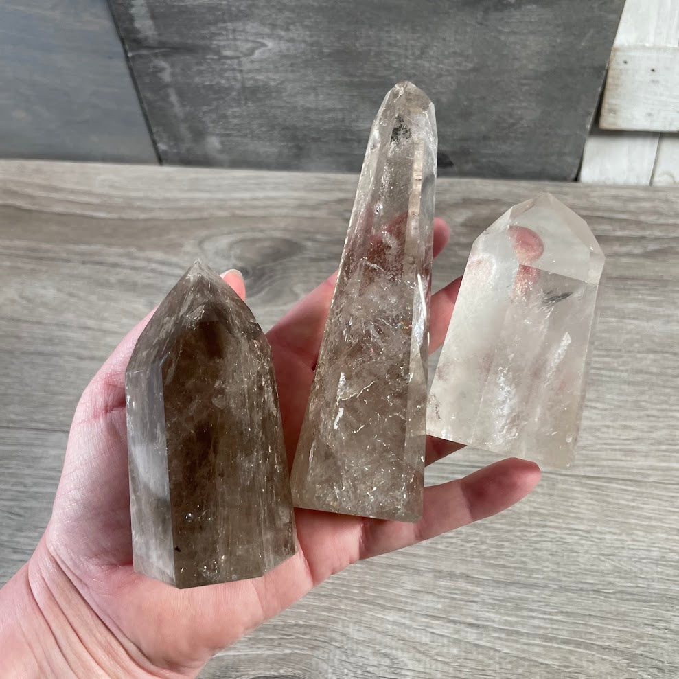 Brazilian Crystal Obelisks Wholesale by Ounce