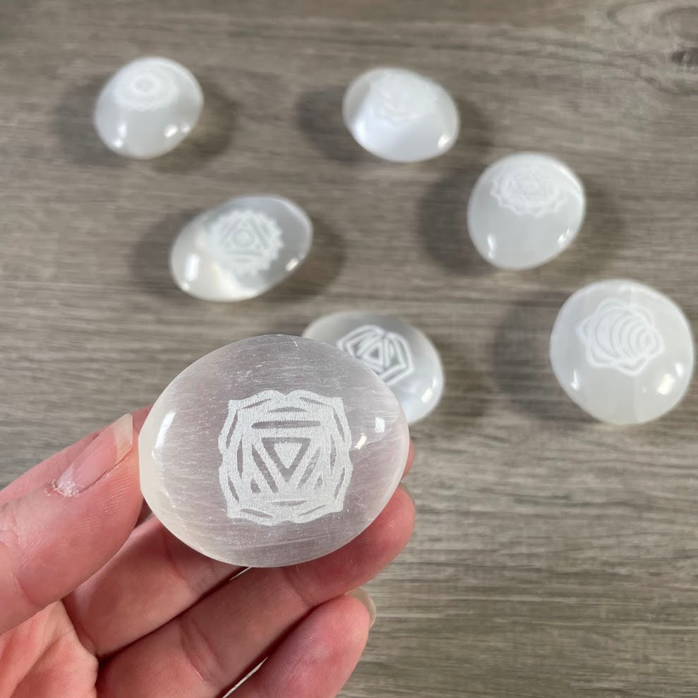 Wholesale selenite chakra stones for crystal shops