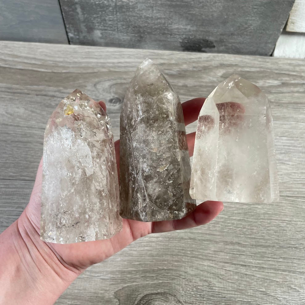 Brazilian Crystal Obelisks Wholesale by Ounce