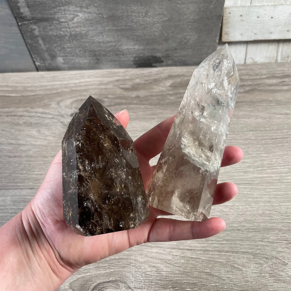Brazilian Crystal Obelisks Wholesale by Ounce