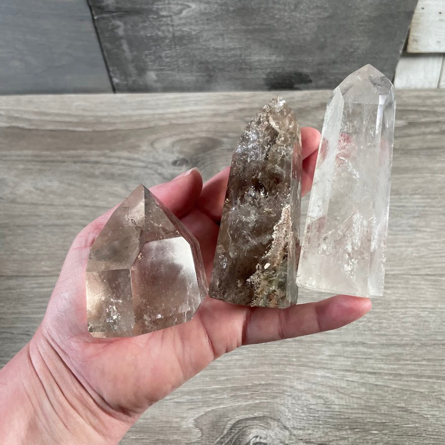 Brazilian Crystal Obelisks Wholesale by Ounce