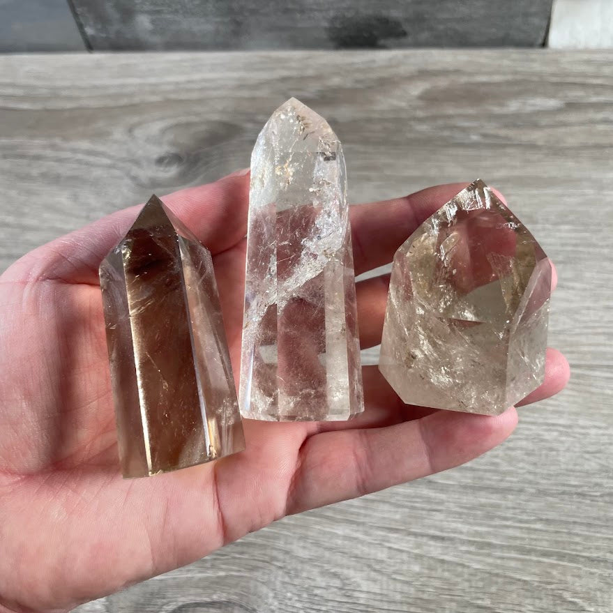 Brazilian Crystal Obelisks Wholesale by Ounce