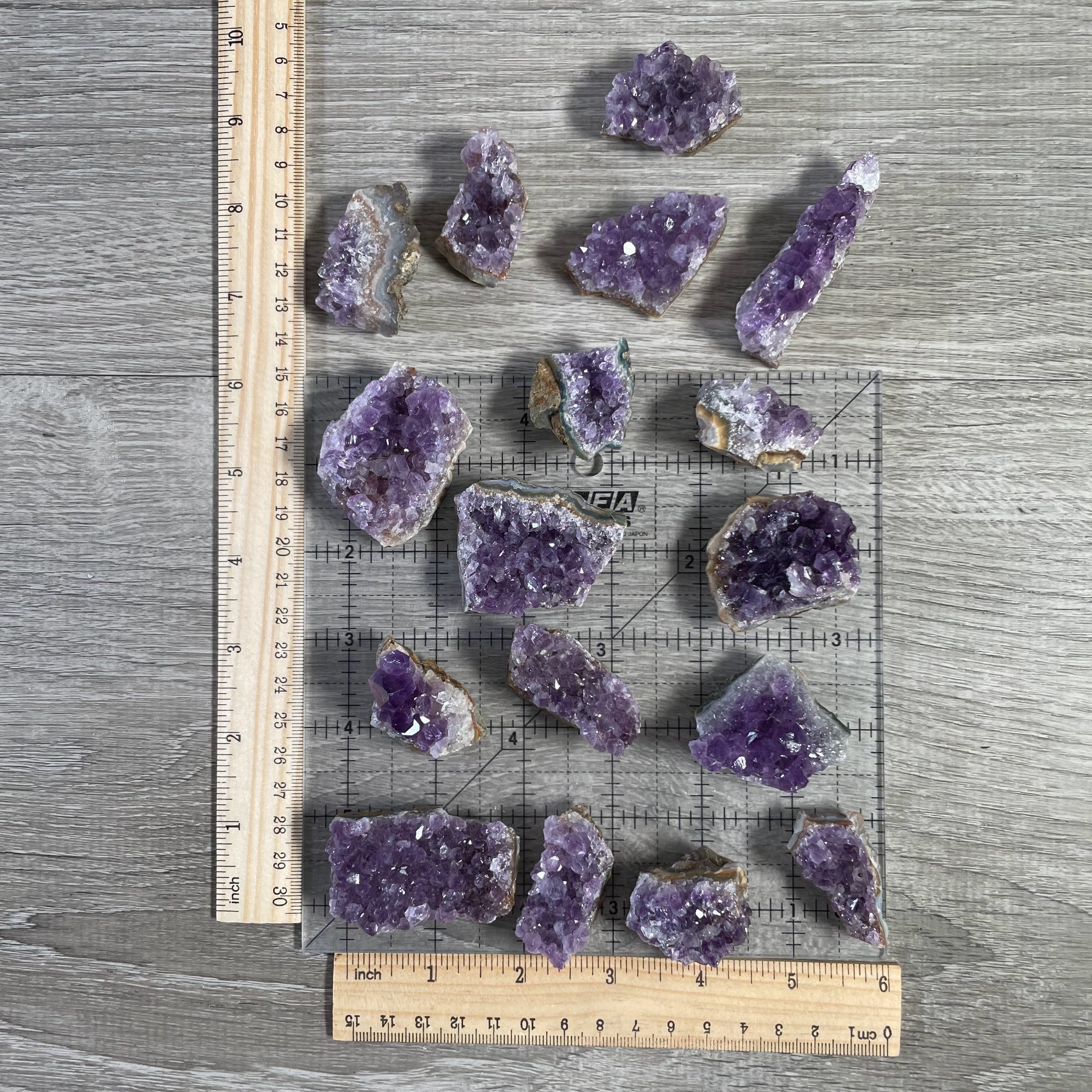 Amethyst or Citrine Small Clusters 1 pound Lot