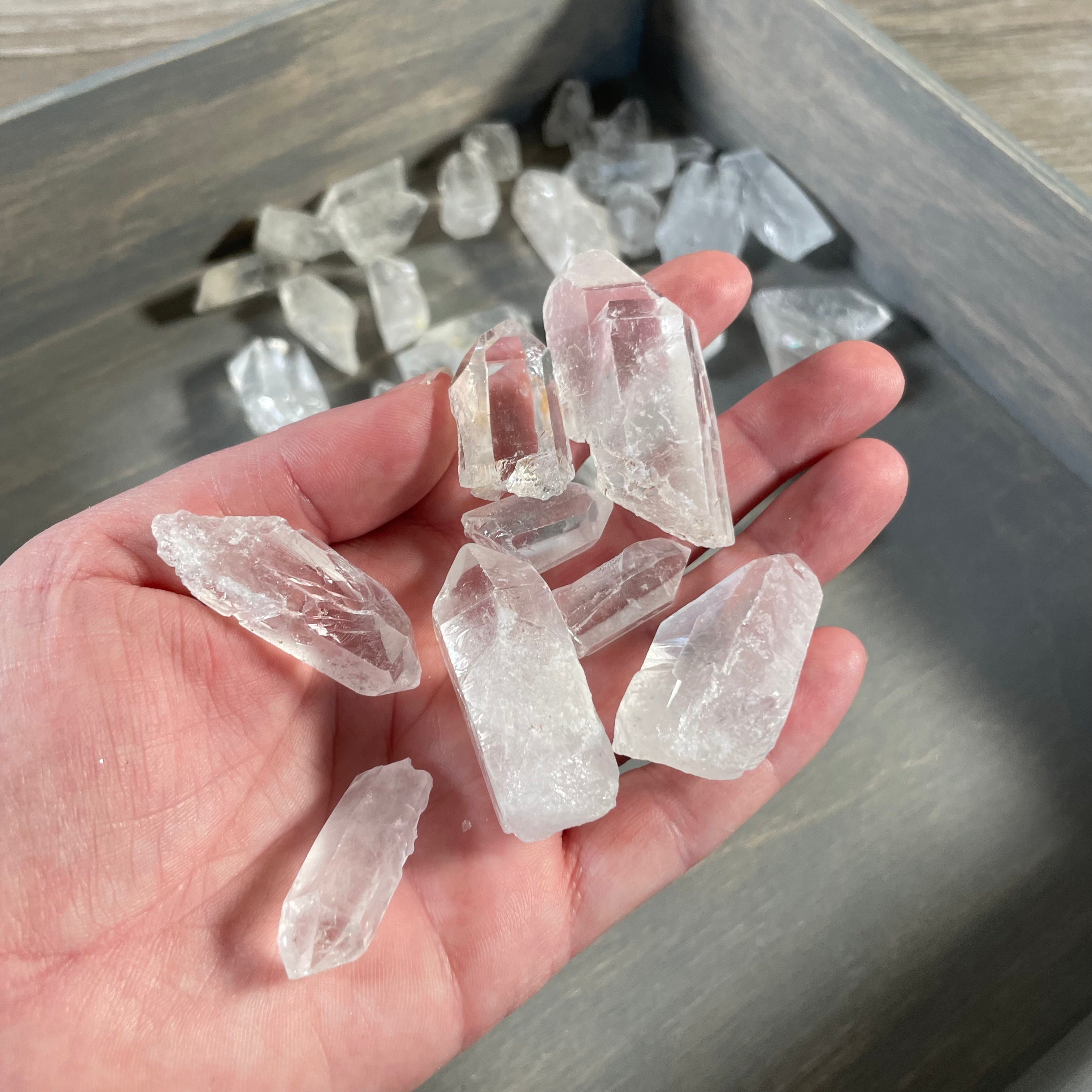 Clear Quartz Points 1 Pound Lot